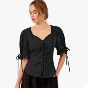 Scarlet Darkness Whitchy Adjustable Lacing At Front size L